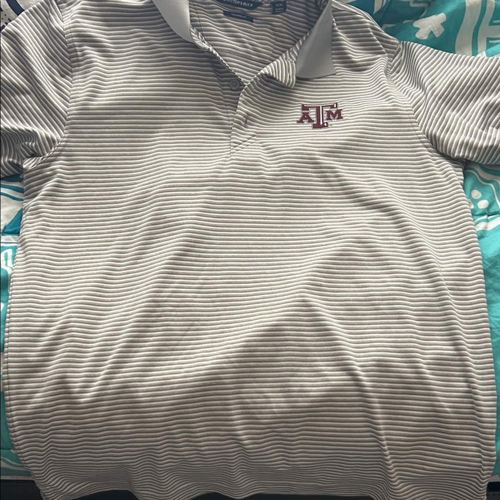 a&m polo cutter buck M